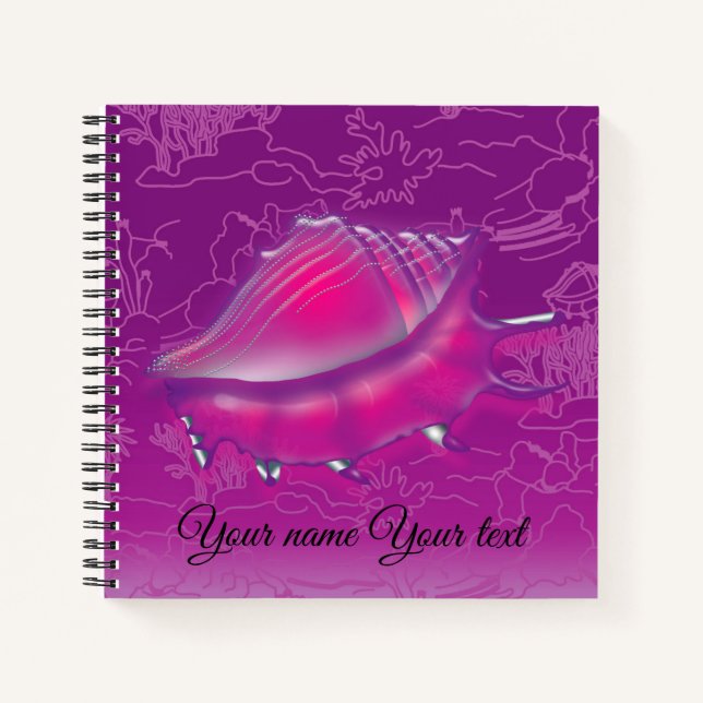 Carnet Coquillage pourpre (Devant)