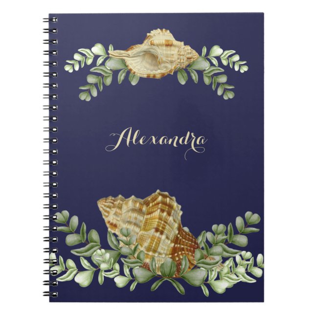 Carnet Coquille de verdure Coquille de crème marine Coast (Devant)