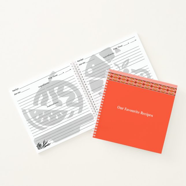 Carnet Corail rose et pêche (Intérieur)