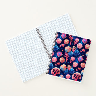 Carnet coraux florissants et radicaux