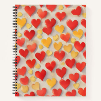 Carnet Corazones en Fuego