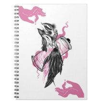 Corbeau d'Halloween avec Lotus Hands Art Spiral No