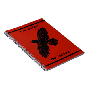 Carnet Corbeau rouge