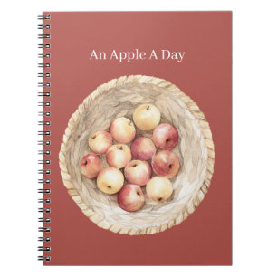 Carnet Corbeille Une Pomme Par Jour