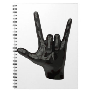 Carnet cornes diable main