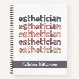 Carnet Cosmetologue Esthéticien Personnalisé Beautician