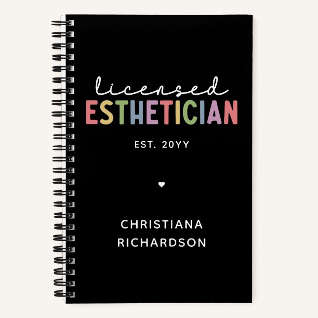 Carnet Cosmetologue Esthétique Autorisé Sur Mesure (Recto)