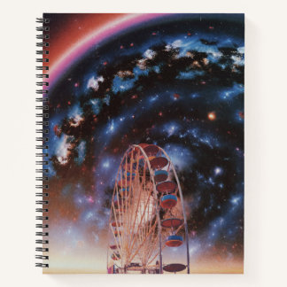 Carnet  Cosmic Ferris Wheel Under a Neon Galaxy 