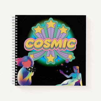 Carnet Cosmic Stars Retro Aesthetic Notebook  