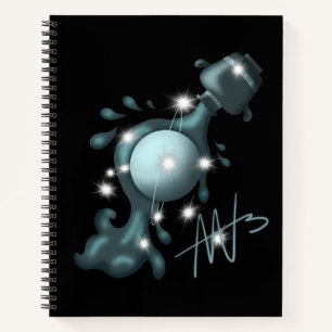 Carnet Cosmologique Aquarius Uranus Zodiac Spiral