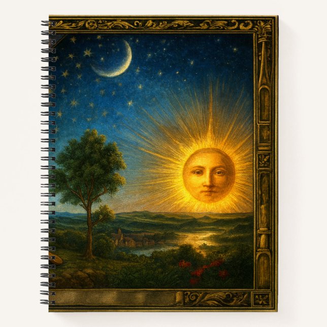 Carnet Cosmos Céleste Dérivé de la Gravure de Flammarion (Devant)