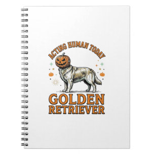 Carnet Costume de chien Citrouille de Halloween pour Retr