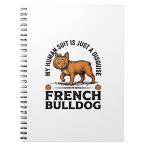 Carnet Costume de Halloween pour Bulldog français Citroui