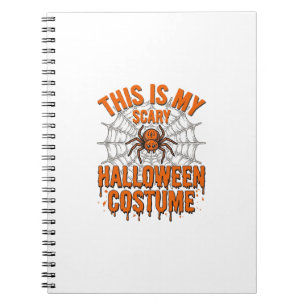 Carnet Costume d'Halloween effrayant Toile d'araignée Des