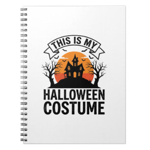 Carnet Costume drôle d'Halloween Maison hantée Vintage Sh