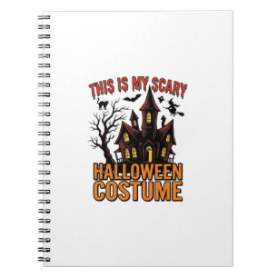 Carnet Costume Halloween effrayant Maison hantée Vintage 