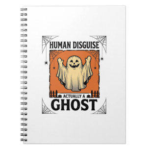 Carnet Costume Humain Fantôme Humour Halloween Vintage_1