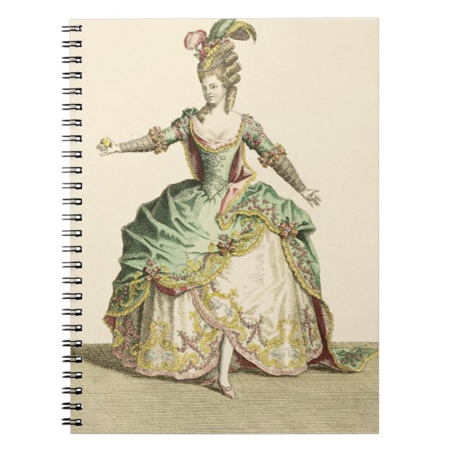 Carnet Costume pour Vénus dans plusieurs opéras, gravé (Devant)