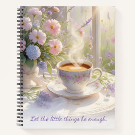 Carnet Cosy Cottage Café & Fleur sauvage ・ Rustique Matin