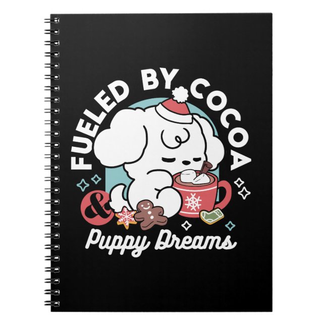Carnet Cosy Puppy Dreams - Chocolat chaud et Noël (Devant)