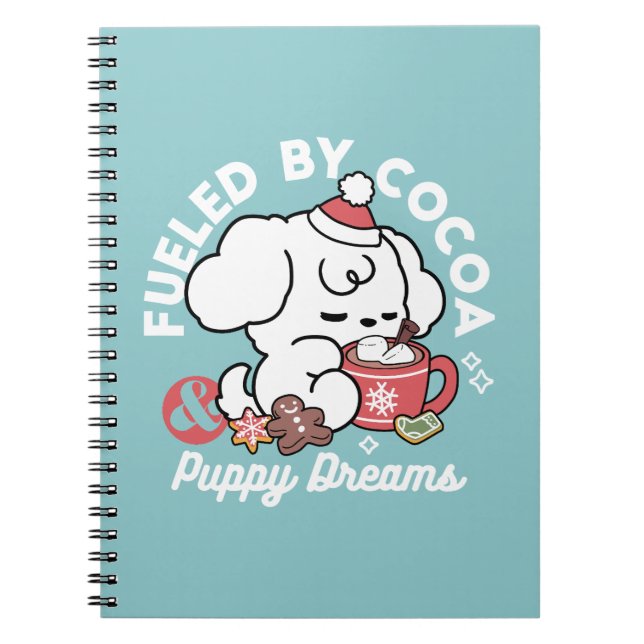 Carnet Cosy Puppy Dreams - Chocolat chaud et Noël (Devant)
