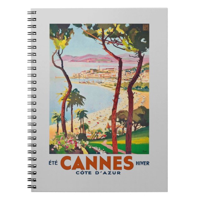 Carnet Côte vintage d'Azur Cannes (Devant)