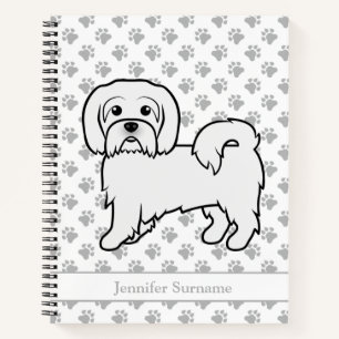 Carnet Coton de Tulear Chien de Dessin Animé Mignon & Tex