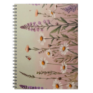 Carnet "Cottagecore Lavender and Daisy Floral Botanical