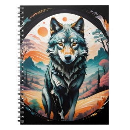 Carnet "Cotton Candy Wolf" Art Spiral Notebook