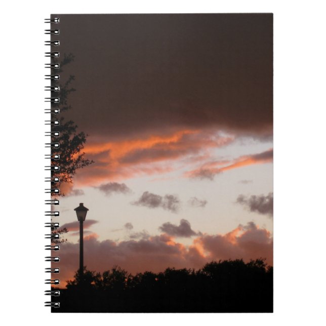 Carnet Coucher de soleil Stormy Texas (Devant)