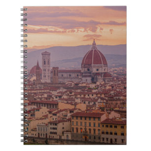Carnet Coucher de soleil sur Florence, Italie