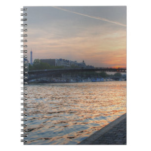 Carnet Coucher de soleil sur la Seine