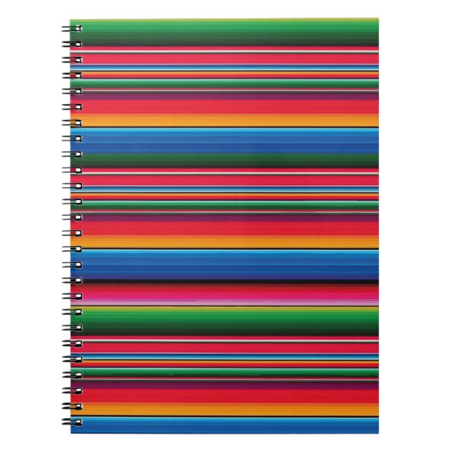 Carnet Couette traditionnelle mexicaine rouge Sarape Salt (Devant)