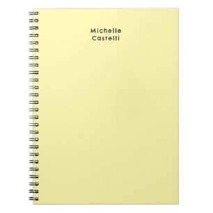 Carnet Couleur crème Professionnel Classique Unique Votre