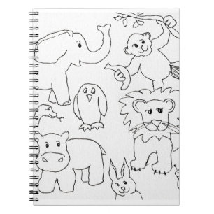 Carnet Couleur de votre propre zoo Animaux