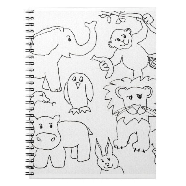 Carnet Couleur de votre propre zoo Animaux (Devant)