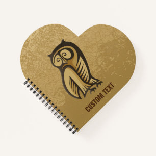 Carnet Couleur du symbole de hibou