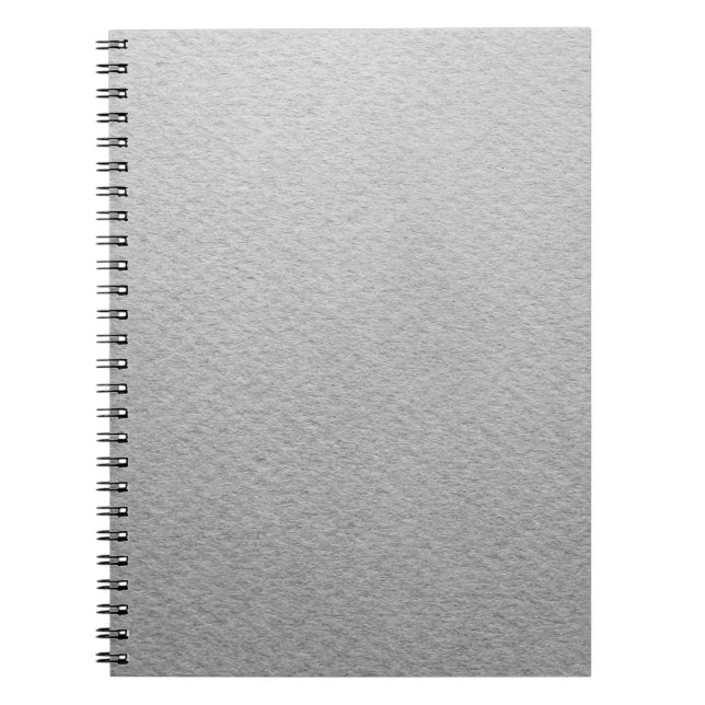 Carnet Couleur grise facturée sur la texture du papier (Devant)