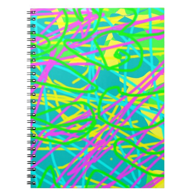 Carnet Couleur Mes rêves Scribble Motif Expressive (Devant)