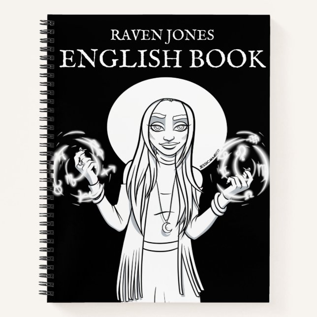 Carnet Couleur Moi Dans Anime Witch Anglais School (Devant)