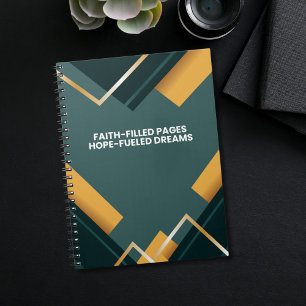 Carnet Couleur Motif géométrique Foi Citation inspirante