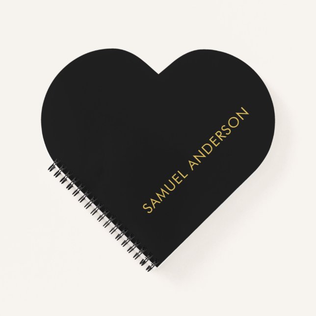 Carnet Couleur Or Gris Ajouter un Nom Professionnel (Devant)