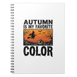 Carnet Couleur préférée d'automne Halloween Citrouille Ve