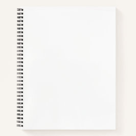 Carnet Couleur solide blanche pure