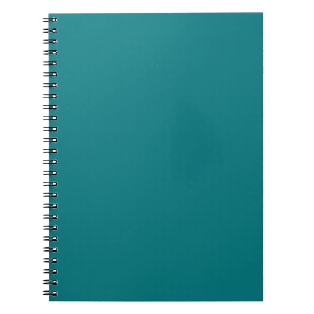Carnet Couleur uni profond Aqua turquoise (Devant)