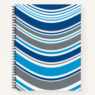Carnet Couleurs de style rétro Vagues