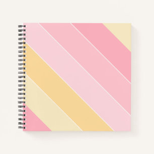 Carnet Couleurs pastel Moderne Modèle Tendance Rose Vanil