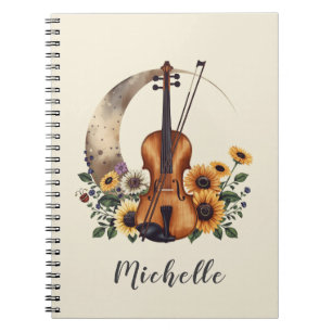 Carnet Couleurs Personnalisées Fleur Sauvage Bohème Flora