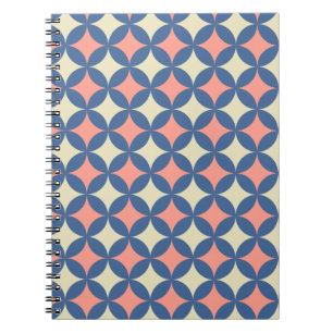 Carnet Couleurs rétro Mi-Siècle Cercles modernes