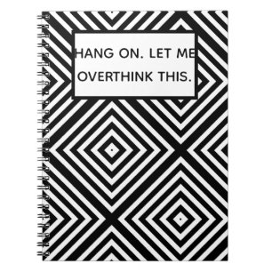 Carnet Coup dessus. Laissez-moi overthink ceci. Citation.
